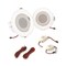 Pyle Pyle 4 in Pair Flush Mount In-Wall Speakers - LED Lights, Polypropylene Cone, 160W, White PDICLE4 - alternate 6